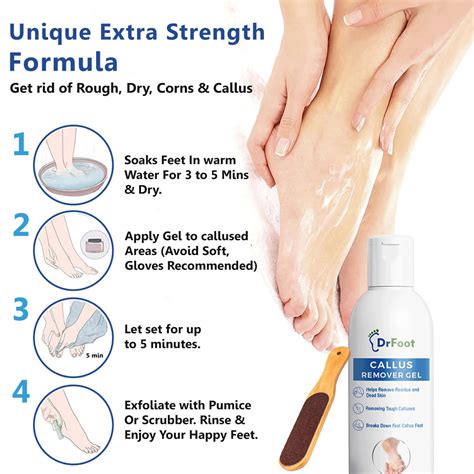 Buy DR FOOT CALLUS REMOVER GEL HELPS TO REMOVE CALLUSES CORNS - 100ML ...