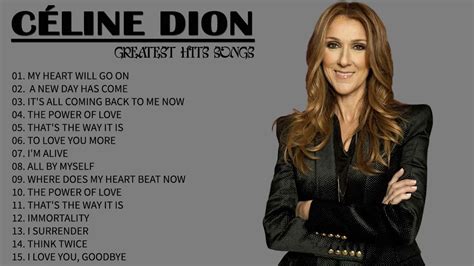 Celine Dion Greatest Hits Full Album | Celine Dion Best Song Ever All ...