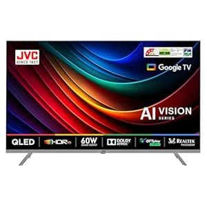 JVC 109 cm (43 inches) AI Vision Series QLED Google TV LT-43NQ7165C ...