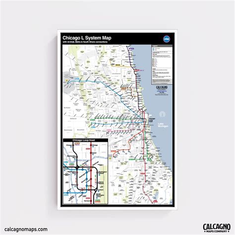 Chicago CTA Map - Styled After New York's MTA Commuter Rail Map (lirr ...