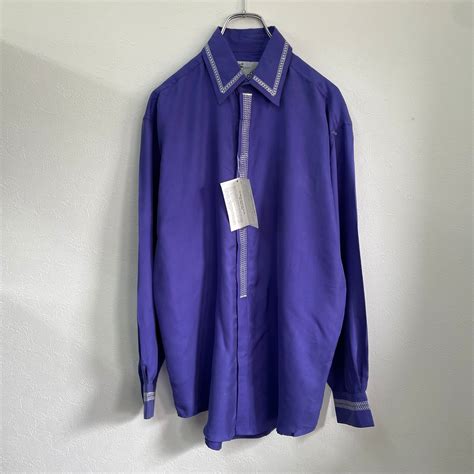 GOOUCH / embroidery silk shirt / 80-90's | ROOM