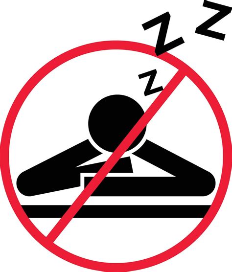 No Sleeping Restriction Icon Sign 29775538 Vector Art at Vecteezy