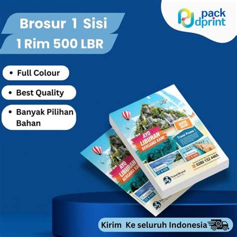 Jual Cetak Brosur | Flayer | Pamflet | 1 Sisi/ 1 Muka | 1 rim 500 Lbr ...