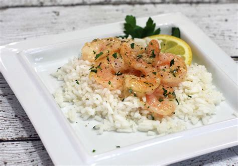 Shrimp Scampi With Rice