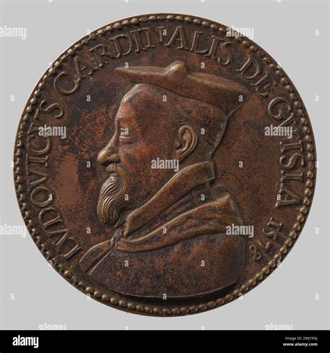 Currency of Paris (n. - d.), Louis, Cardinal de Guise (main title). Bronze copper alloy ...