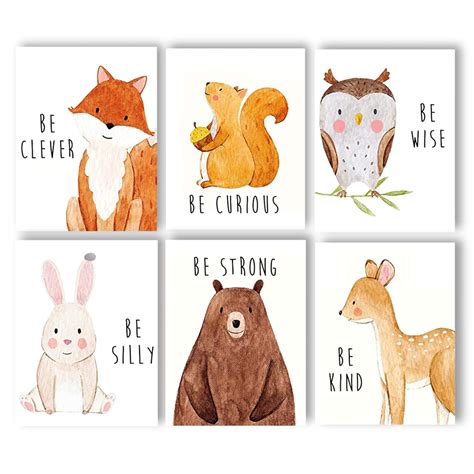 Woodland Baby Animals, Baby Nursery Decor, Baby Room Decor, Playroom ...
