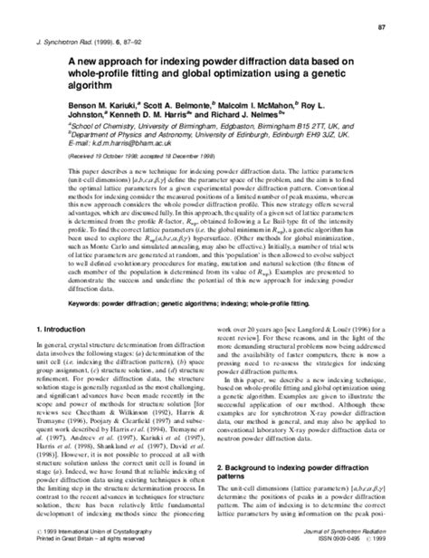 Image result for Powder Diffraction Indexing