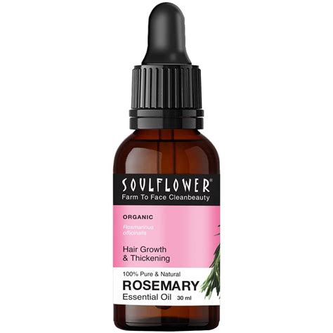 Soulflower Rosemary Essential Oil for Hair Growth, Hair Fall Control ...