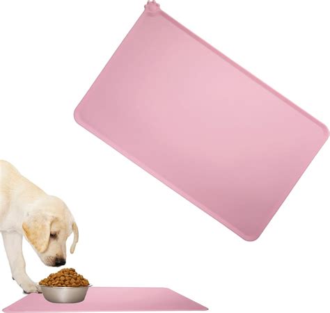 1pcs Silicone Pink Dog Food Mat,Dog Bowl Mat,Dog Mat for Bowls,Pet Food ...