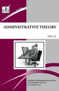 MPA 12 Administrative Theory In English Medium(Including Previous Year ...