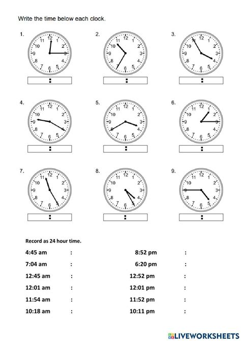 Time Reading Comprehension Worksheet 的图像结果