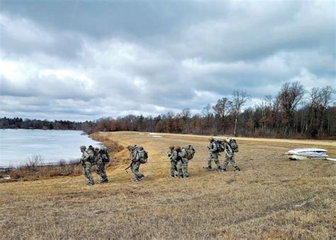 Fort McCoy Cold-Weather Operations Course students practice ahkio sled ...