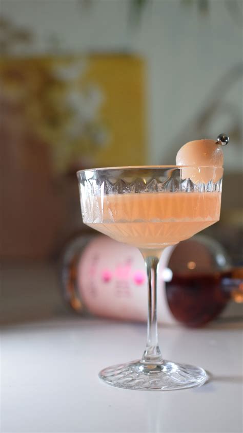 Pink gin lychee martini Cocktail Recipe- How to make Pink gin lychee ...