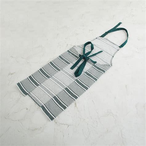 Buy Retrieve Stripes Green Cotton Kitchen Linen Set - Set Of 3 from ...