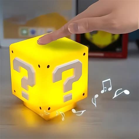 Buy Super Mario Question Brick LED Light with Sound Online from ...