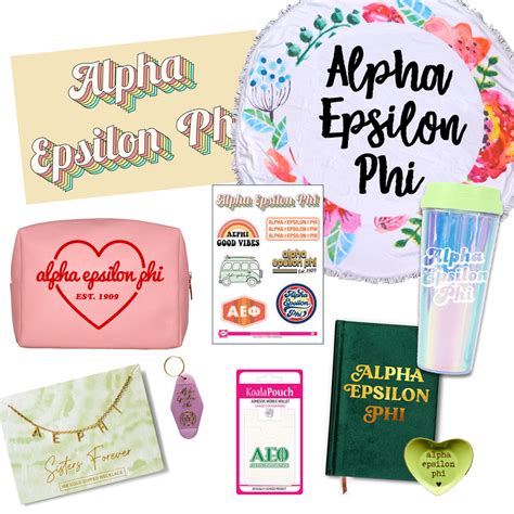 Alpha Epsilon Phi Retro Sticker Sheet – SororityShop