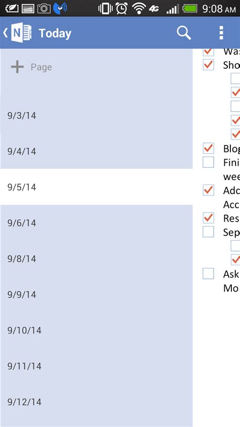 Image result for OneNote Mobile View