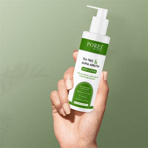 TEA TREE & ALPHA ARBUTIN BODY LOTION - With Plant-Based Squalene ...