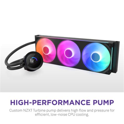 NZXT Kraken Plus 360 RGB 360mm CPU Liquid Cooler ( With LCD Display ...