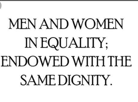 SLOGAN ON GENDER EQUALITY - Brainly.in