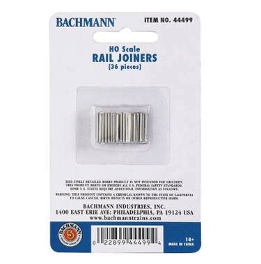 44499 Bachmann OO/HO Scale Code 100 Rail Joiners Fish Plates (x36)