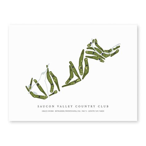 Saucon Valley Country Club - Grace Course | Golf Course Map