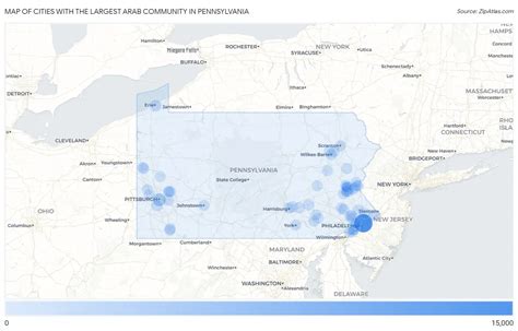 Largest Arab Community in Pennsylvania by City in 2026 | Zip Atlas