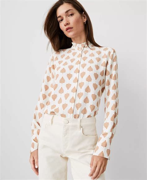 Fern Ruffle Neck Blouse