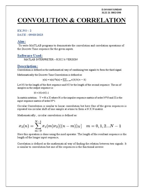 Convolution and Correlation Book 的图像结果