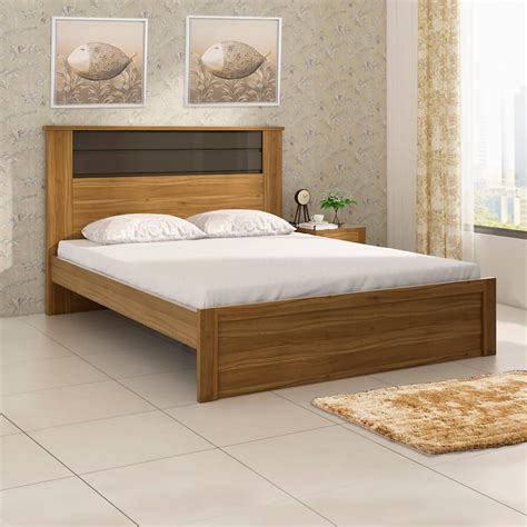 Buy Quadro Cosco King Bed - Brown from Home Centre at just INR 72498.0
