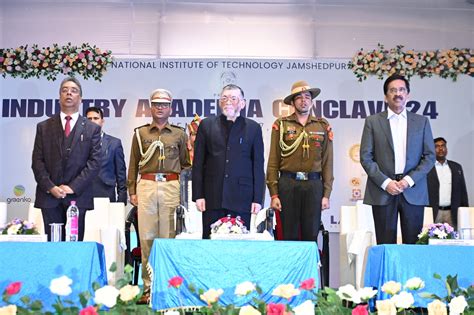Jharkhand Governor inaugurates Industry-Academia Conclave at NIT Jamshedpur | The Avenue Mail