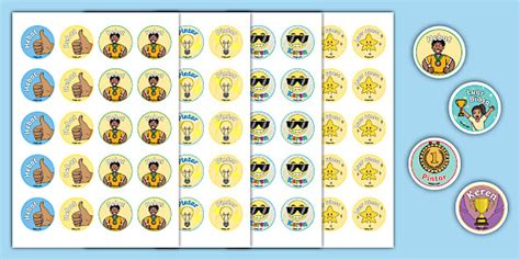 Stiker Umpan Balik Motivasi Anak (teacher made) - Twinkl