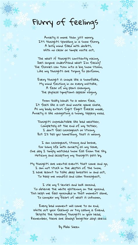 Poems About Anxiety