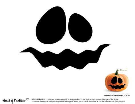 Pumpkin Face Cutouts Printable | FREE Printable HQ