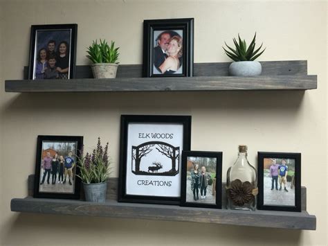 This listing is for 1 shelf. Our rustic floating ledges help save space and are functional as w ...