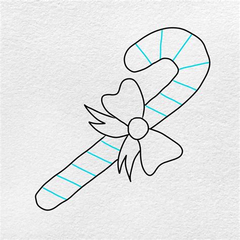 Candy Cane Drawing - HelloArtsy