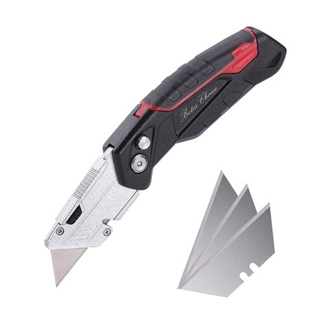 Bates Box Cutter Folding Utility Knife With 3 Extra Blades | Desertcart ...