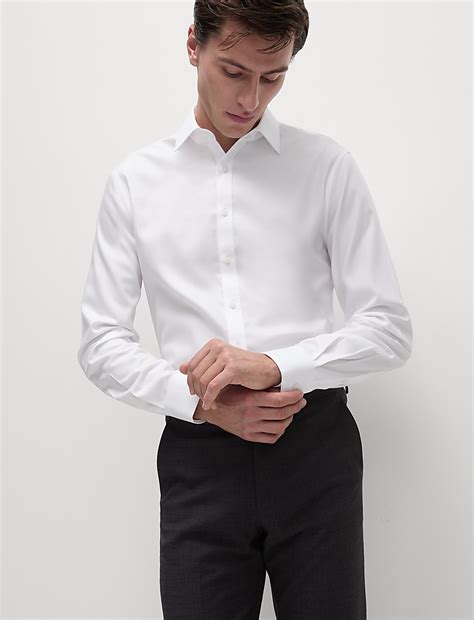 Buy Slim Fit Ultimate Non Iron Cotton Shirt at Marks & Spencer