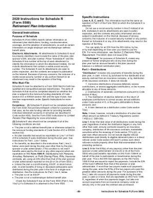 Fillable Online 2020 Form 5500 Instructions 03102020 CLEAN Fax Email ...