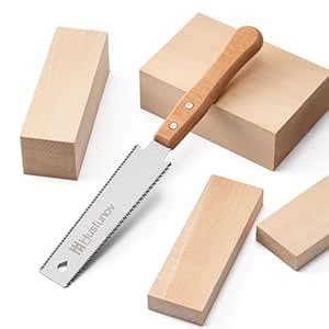 Husfunov Japanese Hand Saw, 6 Inch Pull Saw with Double Edges of 11/17 ...