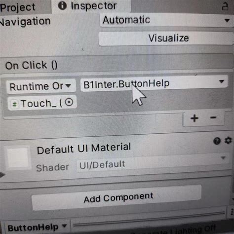 Unity UIButton Onclick Script 的图像结果