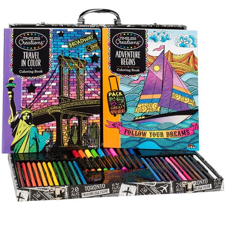 Buy Cra-Z-Art Timeless Creations Multicolor Adult Coloring Drawing Set ...