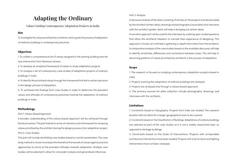 Adapting the Ordinary | CEPT - Portfolio