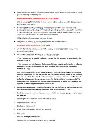 Notes - Neetha Ma'am - VOLUNTARY LIQUIDATION OF CORPORATE PERSONS ...