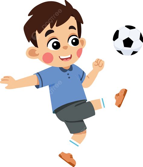 Kicking A Soccer Ball Clip Art