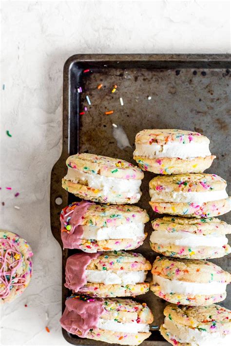 Sugar Cookie Ice Cream Sandwich - A Cookie Named Desire