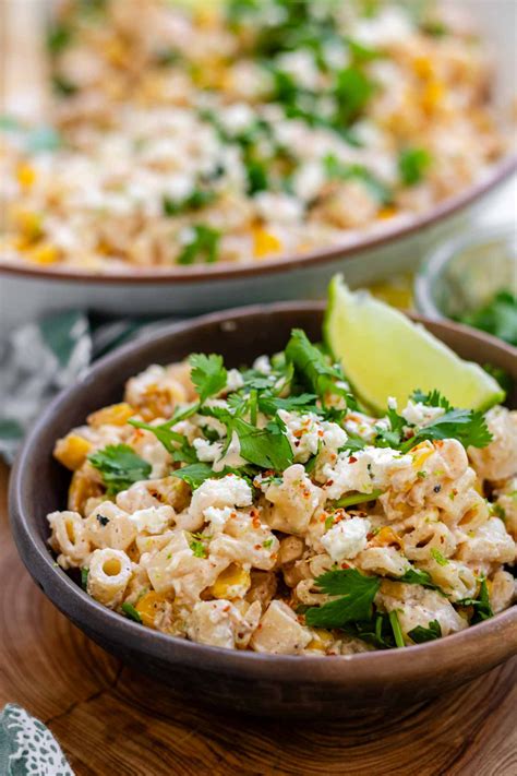 Elote Pasta Salad (Mexican Street Corn Pasta Salad) - Piper Cooks