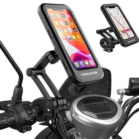 Sounce Waterproof Bike Mobile Phone Holder for Handlebar – 360 ...