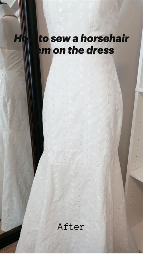How to sew a horsehair hem on the dress – Artofit