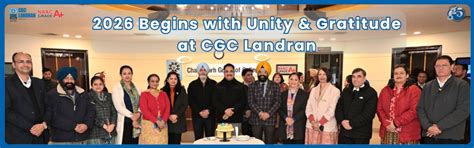 Welcoming 2026 with Unity, Gratitude & Passion at CGC Landran!